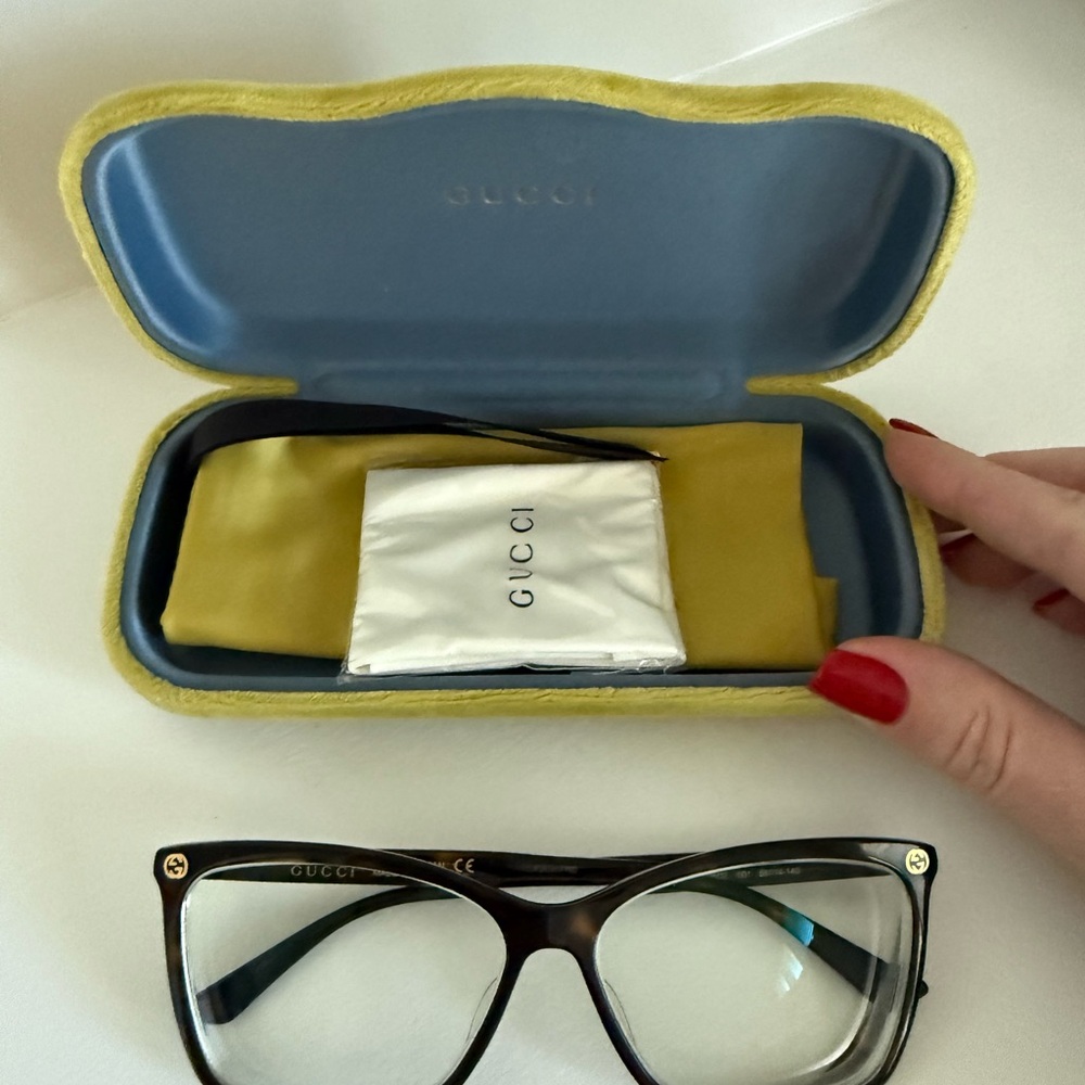 Gucci Tortoise and Gold Women's Glasses
